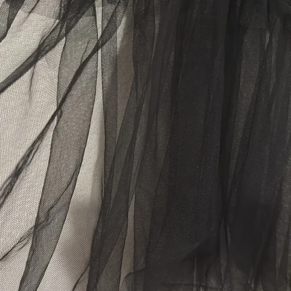 Elegant Black Lace Nightgown